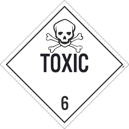 PLACARD, TOXIC 6, 1075X1075,